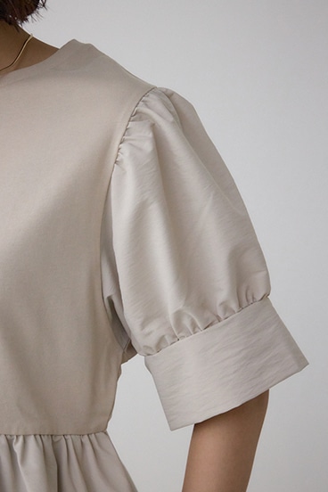 袖カフスペプラムトップス 詳細画像