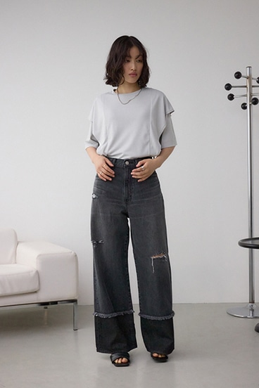 ラッフルカットトップス 詳細画像