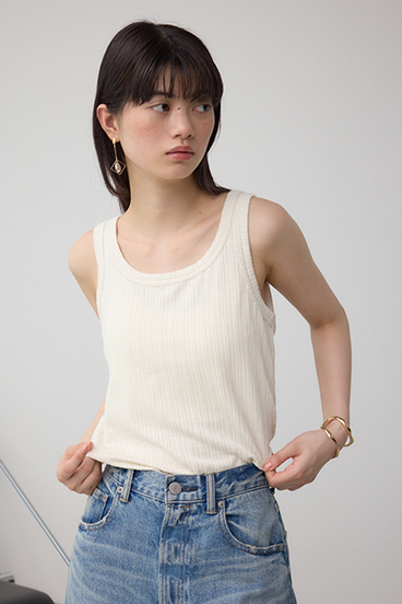 2WAYリブタンクトップ 詳細画像