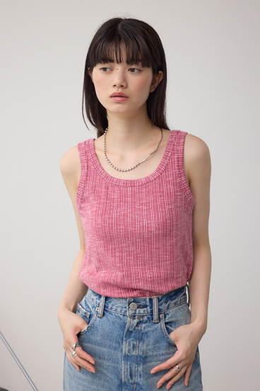 2WAYリブタンクトップ 詳細画像