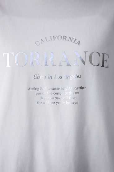 メタリックロゴロングTシャツ 詳細画像