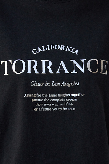 メタリックロゴロングTシャツ 詳細画像