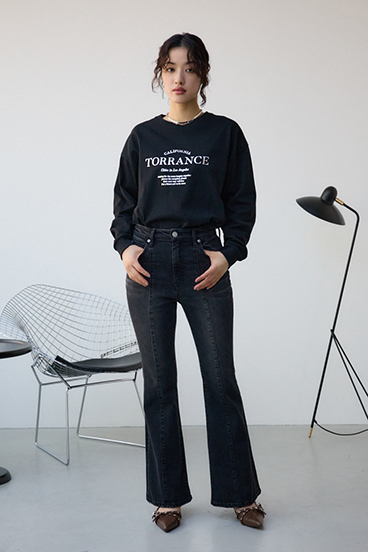 メタリックロゴロングTシャツ 詳細画像