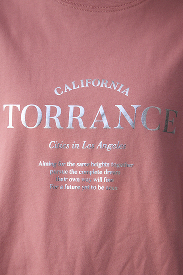 メタリックロゴロングTシャツ 詳細画像