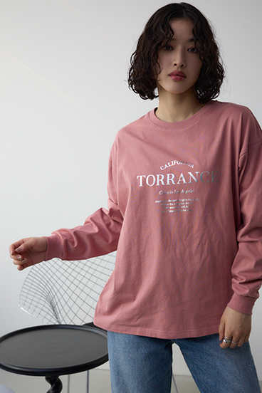 メタリックロゴロングTシャツ 詳細画像