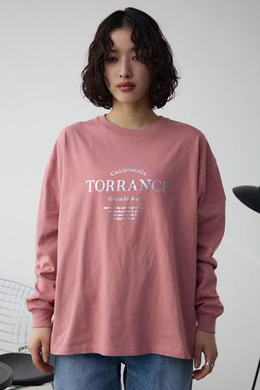 メタリックロゴロングTシャツ 詳細画像