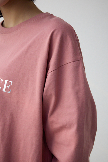 メタリックロゴロングTシャツ 詳細画像