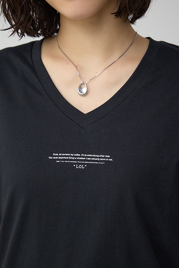 チェストメッセージロゴTシャツ 詳細画像