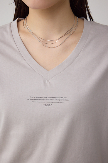 チェストメッセージロゴTシャツ 詳細画像