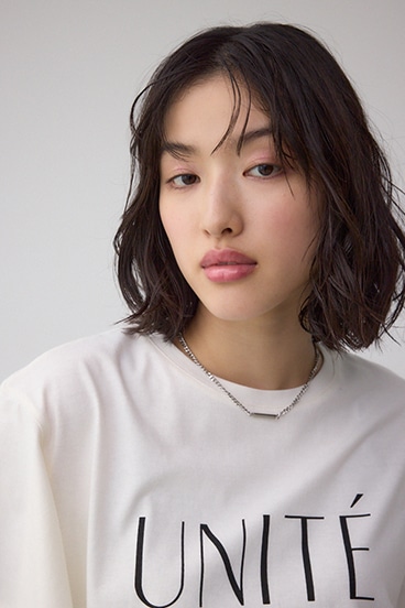 ラッフルスリーブロゴTシャツ 詳細画像