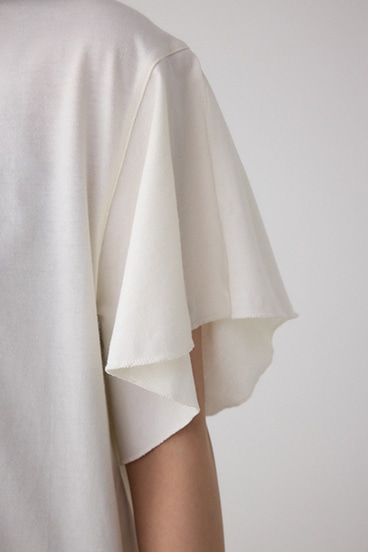 ラッフルスリーブロゴTシャツ 詳細画像