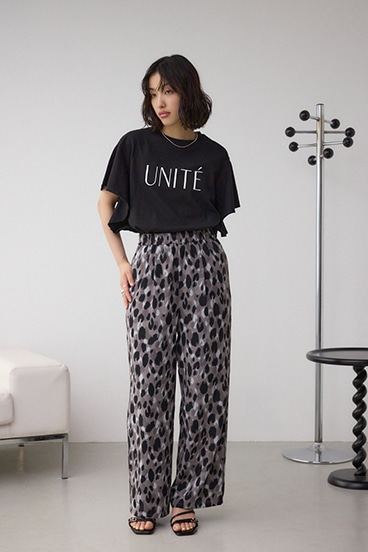 ラッフルスリーブロゴTシャツ 詳細画像