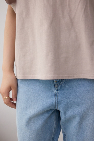 ラッフルスリーブロゴTシャツ 詳細画像