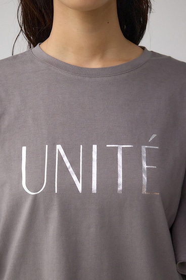 ラッフルスリーブロゴTシャツ 詳細画像