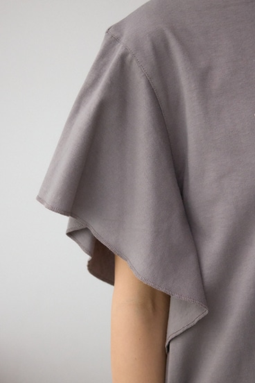 ラッフルスリーブロゴTシャツ 詳細画像