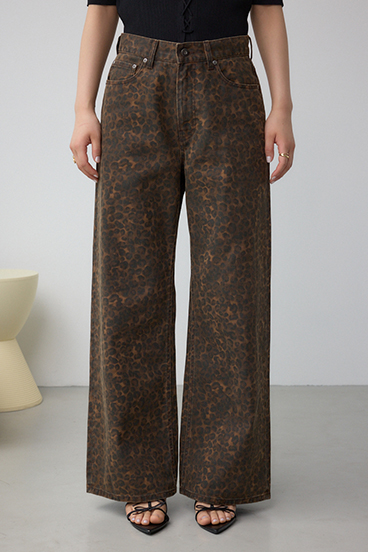 AZUL DENIM J/Wレオパードプリントデニム 詳細画像