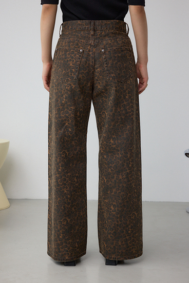 AZUL DENIM J/Wレオパードプリントデニム 詳細画像