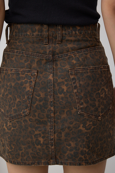 AZUL DENIM レオパードミニスカート 詳細画像