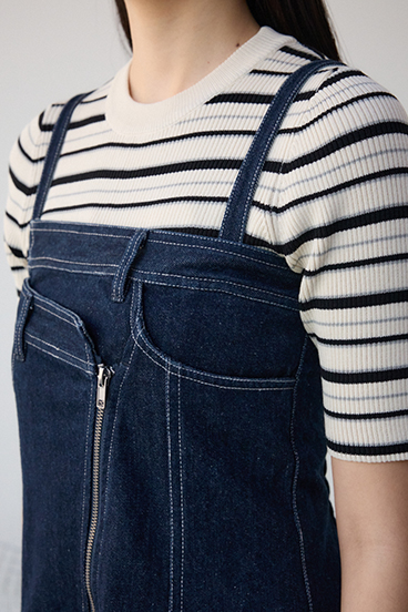 AZUL DENIM ダブルウエストキャミワンピース 詳細画像