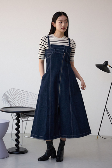 AZUL DENIM ダブルウエストキャミワンピース 詳細画像