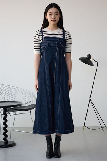 AZUL DENIM ダブルウエストキャミワンピース 詳細画像