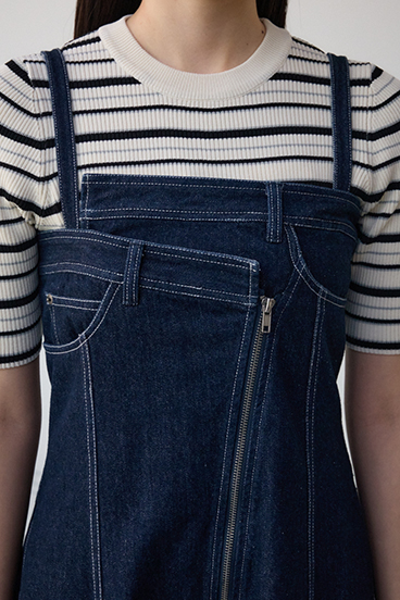 AZUL DENIM ダブルウエストキャミワンピース 詳細画像
