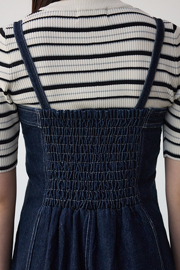 AZUL DENIM ダブルウエストキャミワンピース 詳細画像