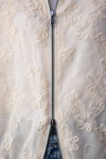 クラフトシアーレースブルゾン 詳細画像