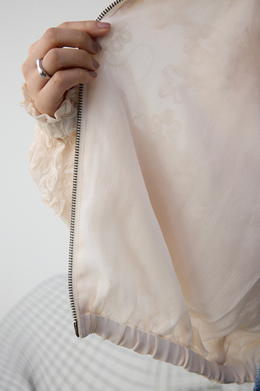 クラフトシアーレースブルゾン 詳細画像