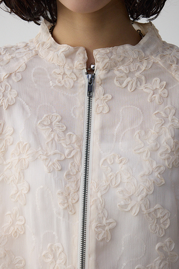 クラフトシアーレースブルゾン 詳細画像