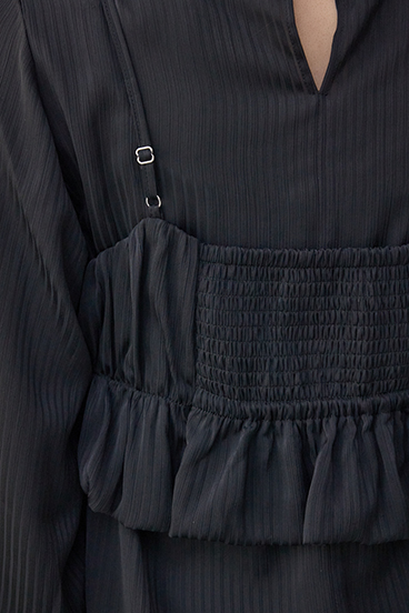 バルーンビスチェレイヤードセットブラウス 詳細画像