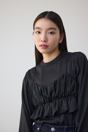 バルーンビスチェレイヤードセットブラウス 詳細画像