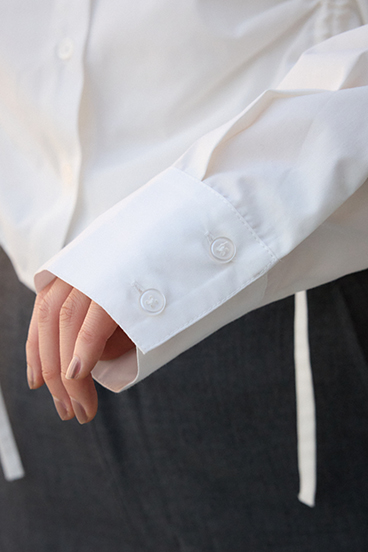 フロントギャザーシャツ 詳細画像