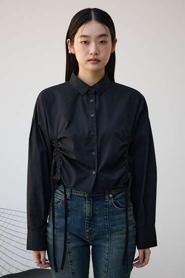 フロントギャザーシャツ 詳細画像