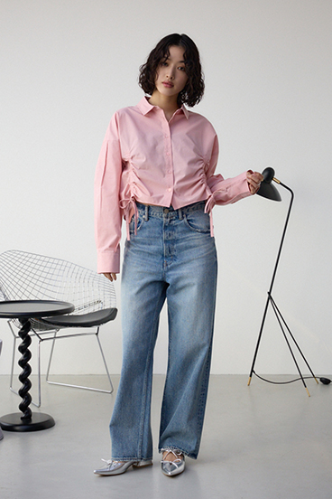 フロントギャザーシャツ 詳細画像