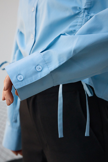 フロントギャザーシャツ 詳細画像