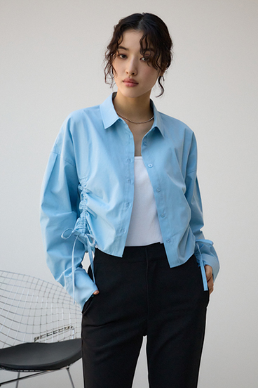 フロントギャザーシャツ 詳細画像