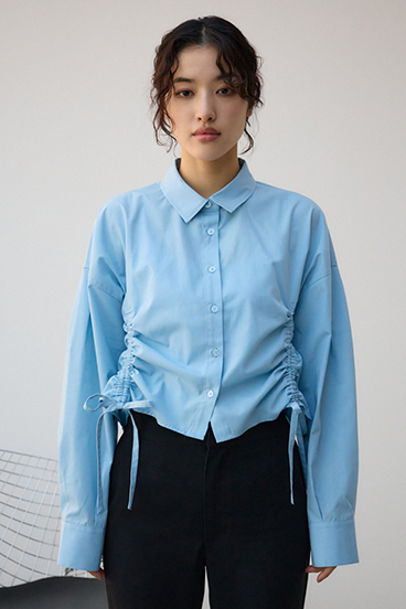 フロントギャザーシャツ 詳細画像