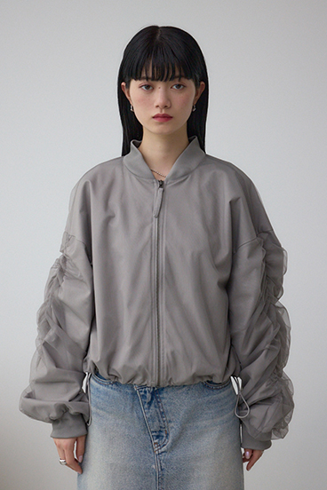 チュールドッキングブルゾン 詳細画像