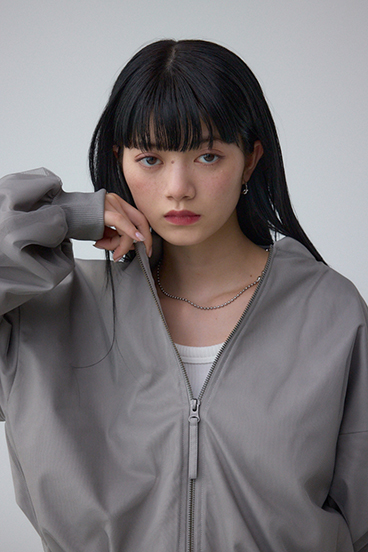 チュールドッキングブルゾン 詳細画像