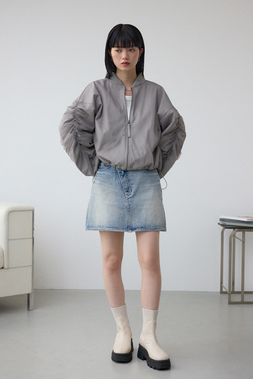 チュールドッキングブルゾン 詳細画像