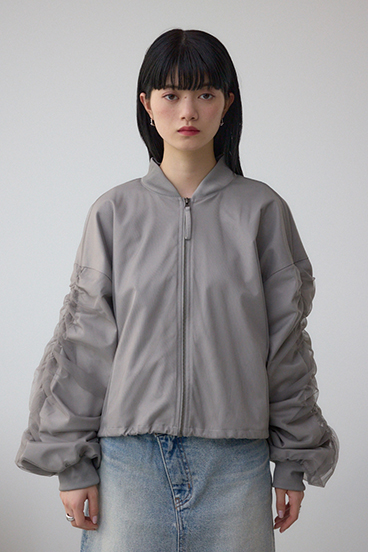 チュールドッキングブルゾン 詳細画像