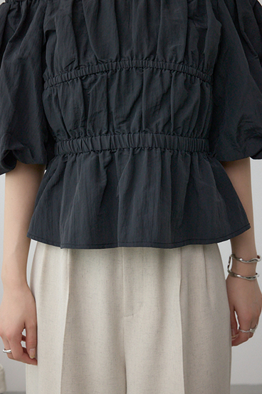 パフショルダー2WAYブラウス 詳細画像