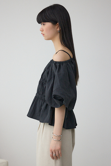 パフショルダー2WAYブラウス 詳細画像