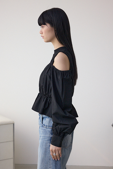 オフショルレイヤードブラウス 詳細画像