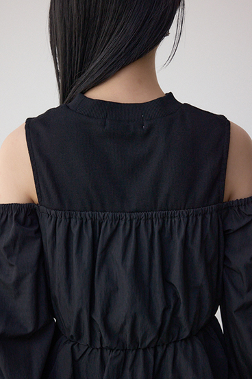 オフショルレイヤードブラウス 詳細画像