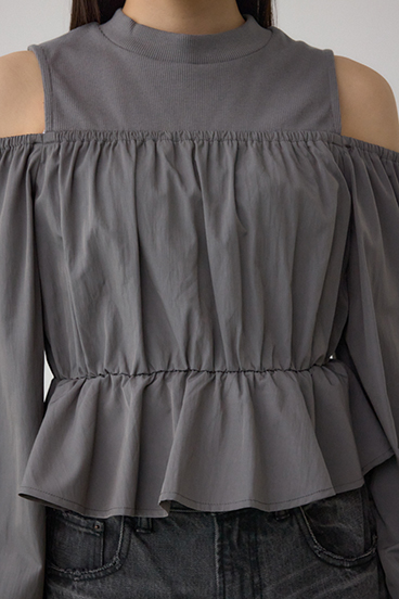 オフショルレイヤードブラウス 詳細画像