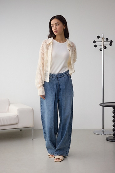 シアーチュールフリンジシャツ 詳細画像