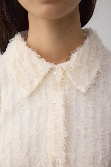 シアーチュールフリンジシャツ 詳細画像