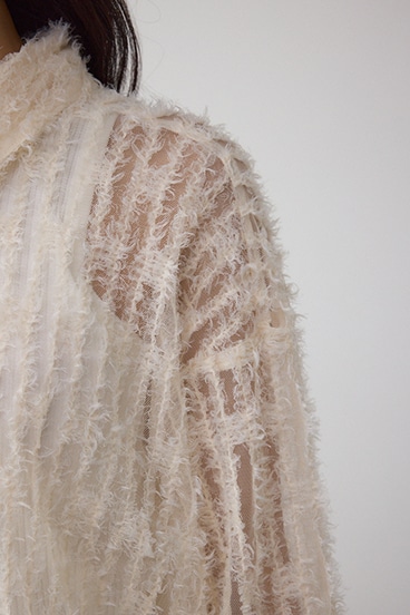 シアーチュールフリンジシャツ 詳細画像